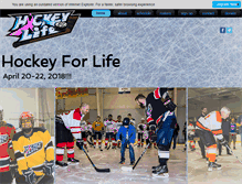 Tablet Screenshot of hockeyforlife.org